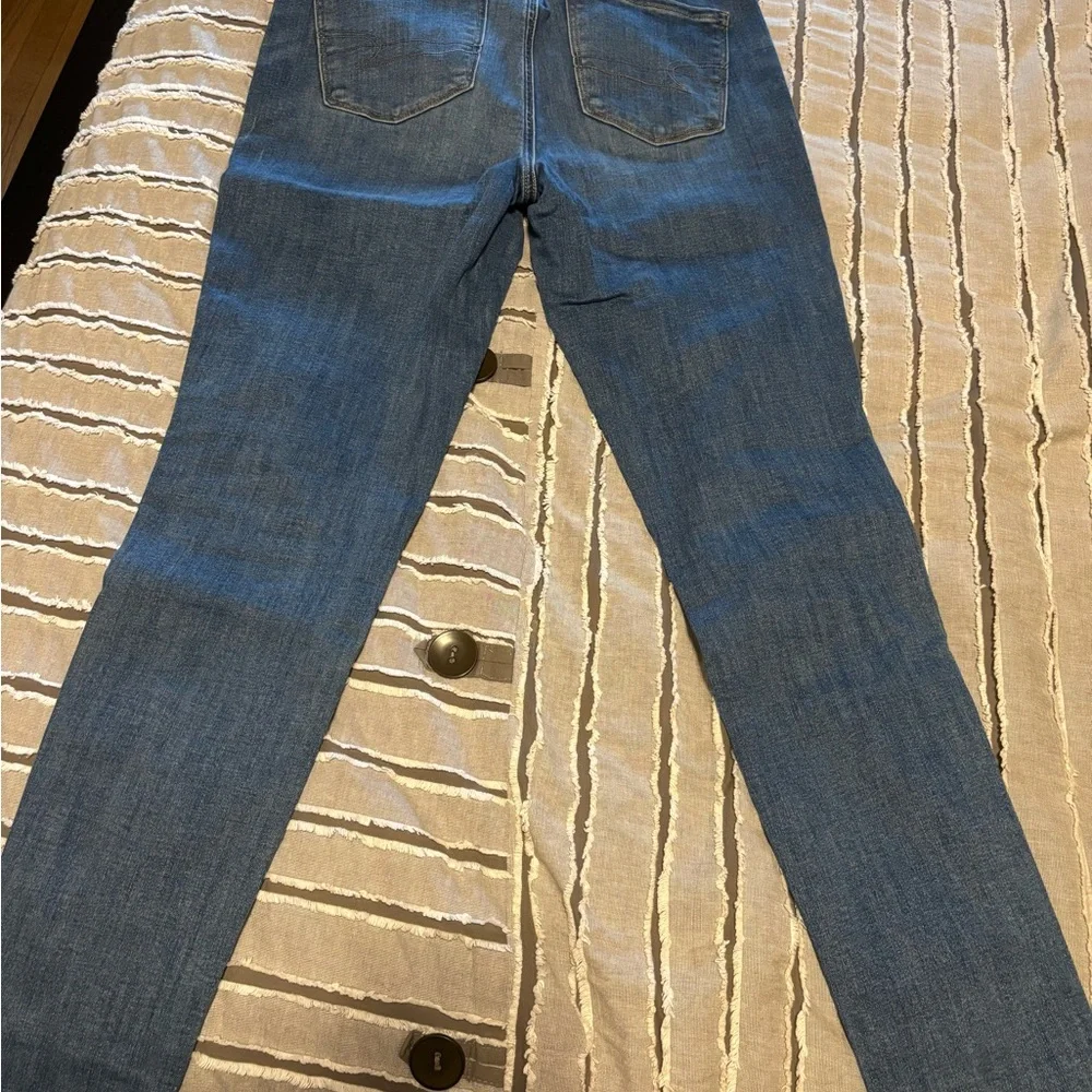 American Eagle Women’s Jeggings Classic Blue Size 10 (Next level stretch) - Picture 5 of 5